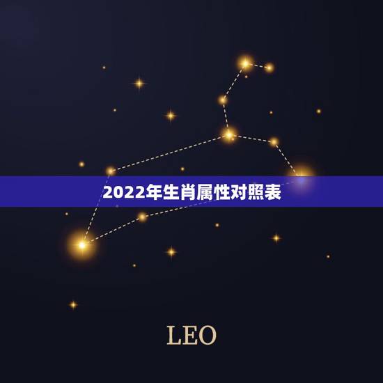 2022年生肖属性对照表,生肖五行查询表 2022年生肖属性对照表,生肖五行查询表