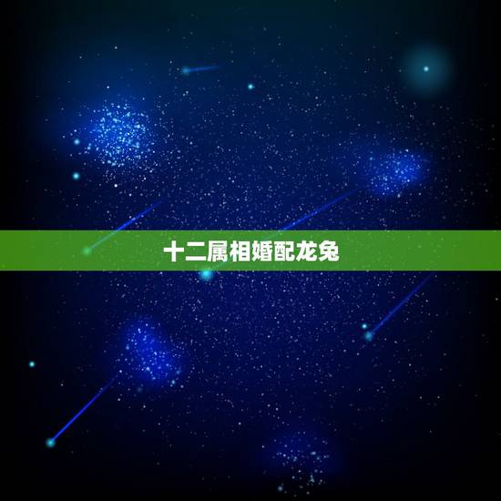 十二属相婚配龙兔，属相婚配，属兔的和什么属相最配