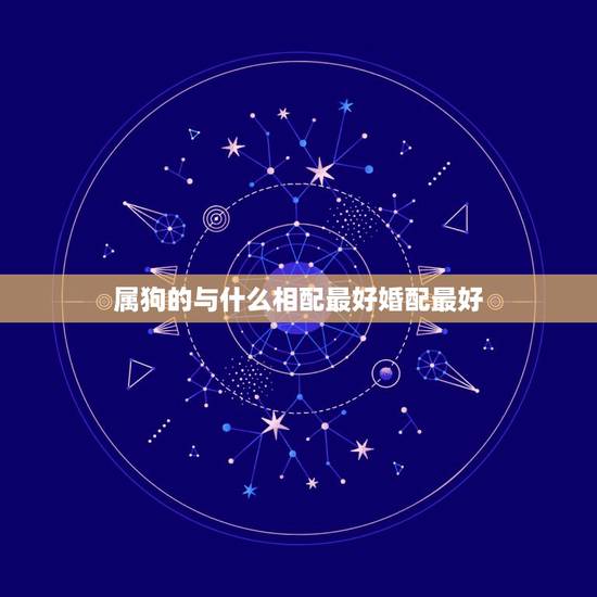 属狗的与什么相配最好婚配最好，男属狗的和什么属相最配