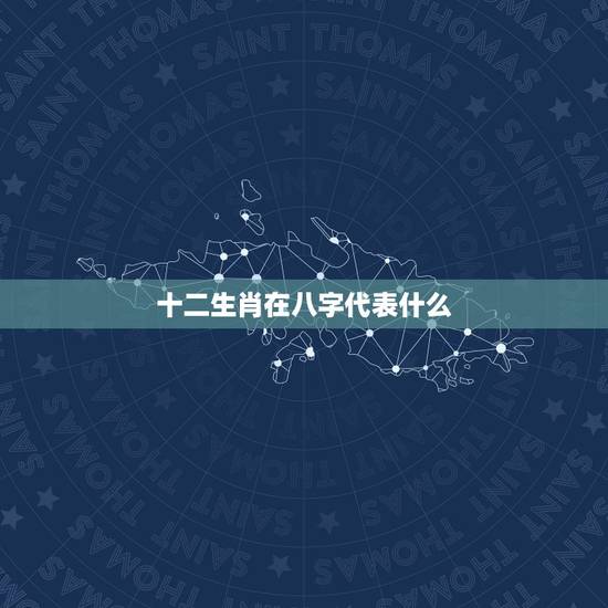 十二生肖在八字代表什么，十二生肖各代表什么时辰