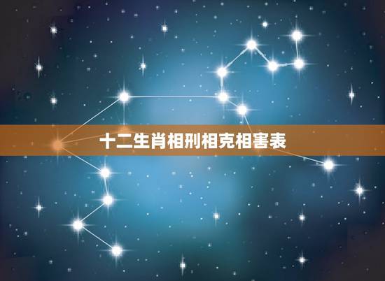 十二生肖相刑相克相害表，2019年属相与哪几种属相相克、相冲丶相刑、相
