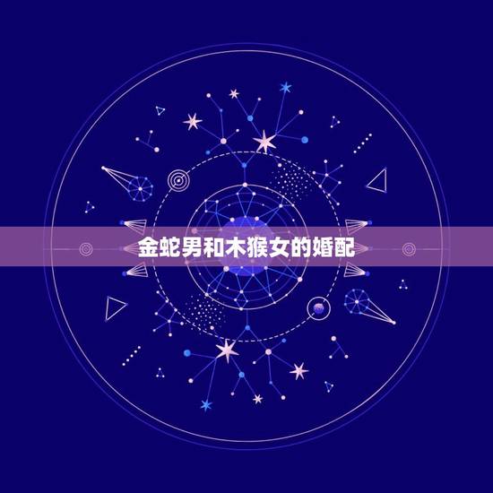 金蛇男和木猴女的婚配，女木命蛇男金命猴在一起好吗
