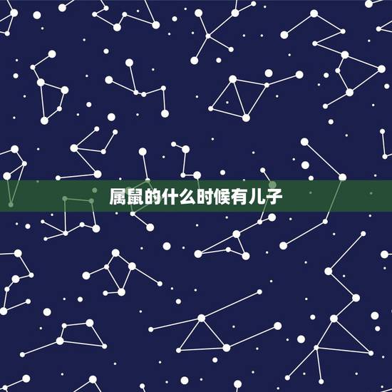 属鼠的什么时候有儿子，我老公属鼠我儿子属鼠我孙子有属鼠好吗？