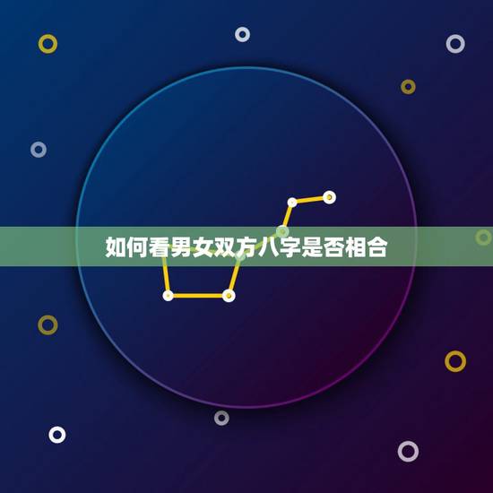 如何看男女双方八字是否相合，怎么查两人八字合不合
