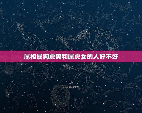 属相属狗虎男和属虎女的人好不好，属虎女和属狗男相配吗