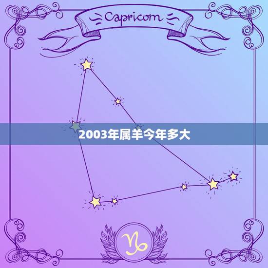 2003年属羊今年多大,2003年10出生的今年几岁 2003年属羊今年多大,2003年10出生的今年几岁