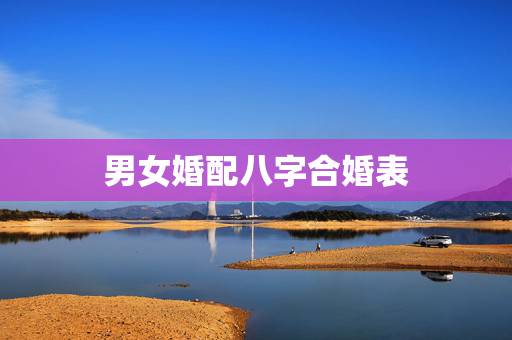 男女婚配八字合婚表，两个八字合婚怎么样啊，合适吗？
