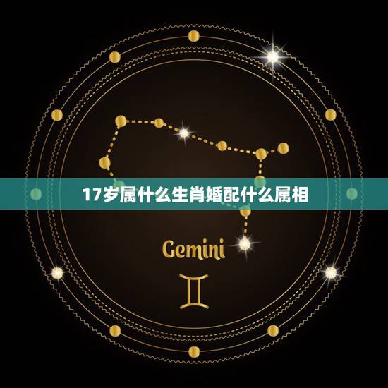 17岁属什么生肖婚配什么属相，今年17岁应该属什么生肖？