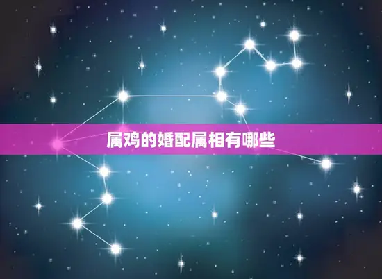 属鸡的婚配属相有哪些 属鸡的婚配属相有哪些