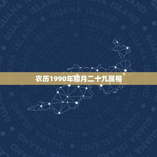 农历1990年腊月二十九属相，农历1990年12月29出生到底属什么？