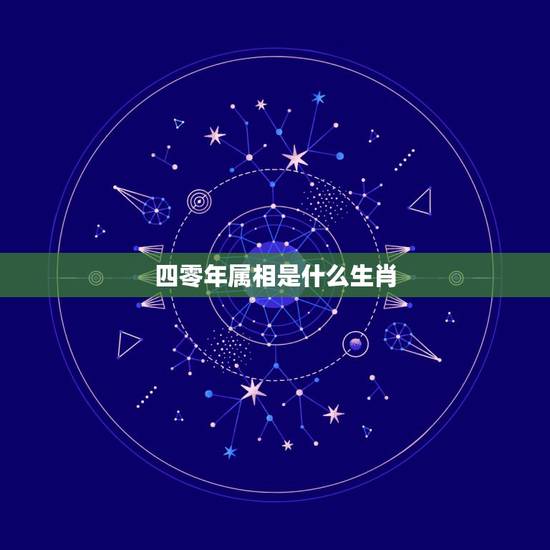 四零年属相是什么生肖，04属什么生肖年