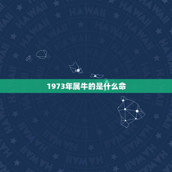 1973年属牛的是什么命，1973年五行属什么