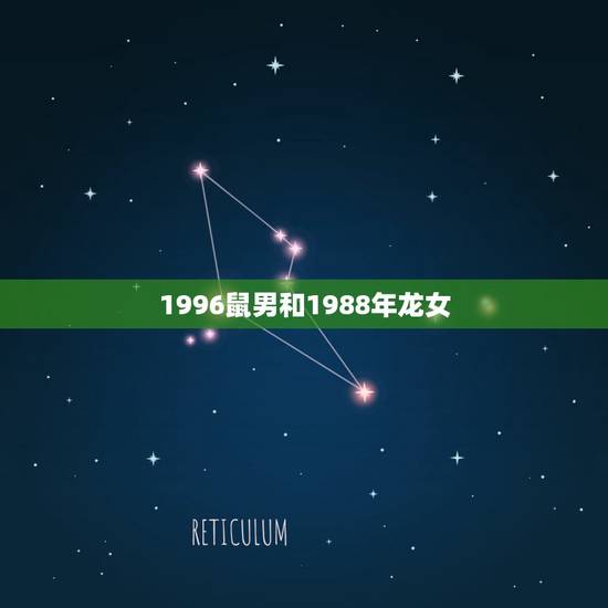 1996鼠男和1988年龙女，1996年男和1988年女合适吗