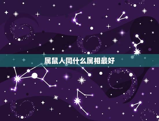 属鼠人同什么属相最好，属鼠的生肖和属什么的最相配