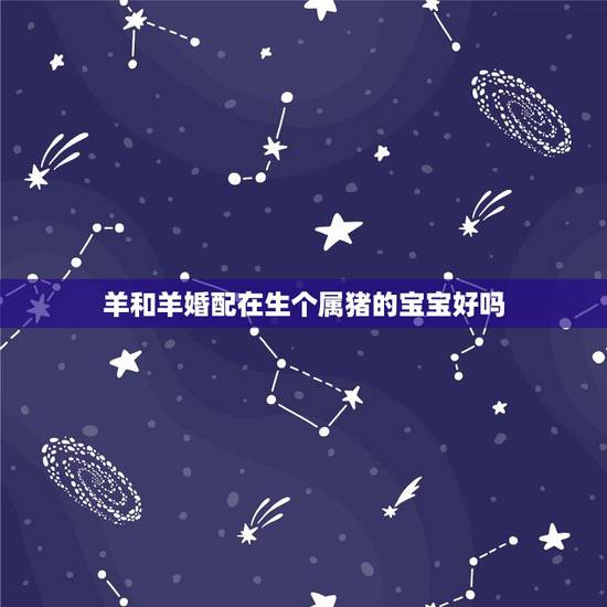 羊和羊婚配在生个属猪的宝宝好吗，属猪的跟属羊的相配吗