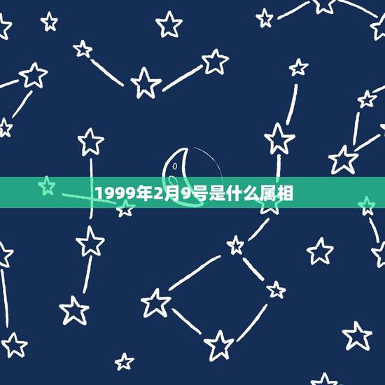 1999年2月9号是什么属相，1999年国历2月9日属相是什么啊。
