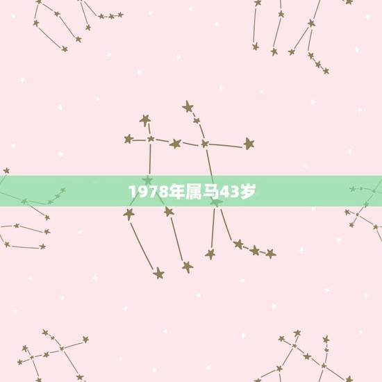 1978年属马43岁,1978年属马人43岁后命运财运 1978年属马43岁,1978年属马人43岁后命运财运