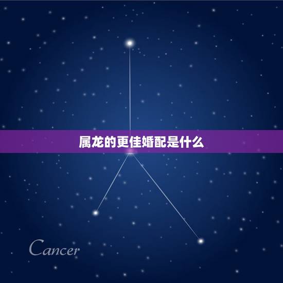 属龙的更佳婚配是什么，属小龙的更佳婚配属相