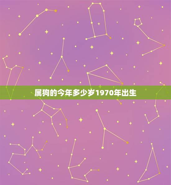 属狗的今年多少岁1970年出生(如何计算) 属狗的今年多少岁1970年出生(如何计算)