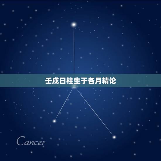 壬戌日柱生于各月精论，癸卯日柱精论生于各月