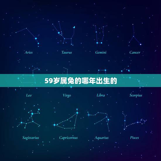 59岁属兔的哪年出生的,2022 年59岁属什么生肖 59岁属兔的哪年出生的,2022 年59岁属什么生肖