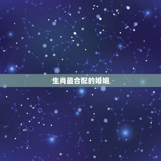 生肖最合配的婚姻,十二生肖婚姻配偶怎么才最好 生肖最合配的婚姻,十二生肖婚姻配偶怎么才最好