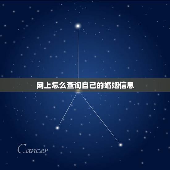 网上怎么查询自己的婚姻信息，网上怎么查自己的婚姻信息