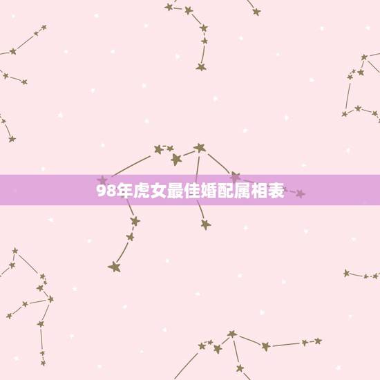 98年虎女最佳婚配属相表,属虎的男的和什么属相的女的最适合 98年虎女最佳婚配属相表,属虎的男的和什么属相的女的最适合