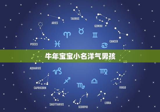 牛年宝宝小名洋气男孩，属牛的乳名萌一点的