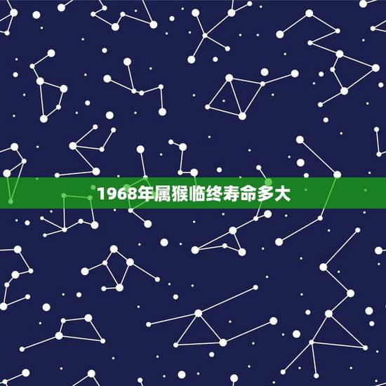 1968年属猴临终寿命多大,2022年属猴终于转运了 1968年属猴临终寿命多大,2022年属猴终于转运了