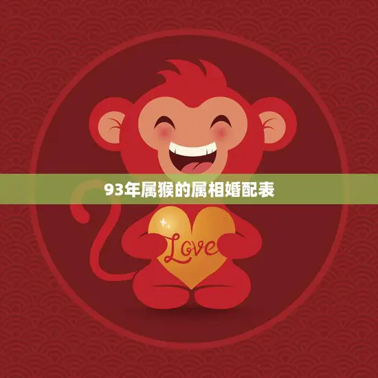 93年属猴的属相婚配表(如何选择最佳配偶) 93年属猴的属相婚配表(如何选择最佳配偶)