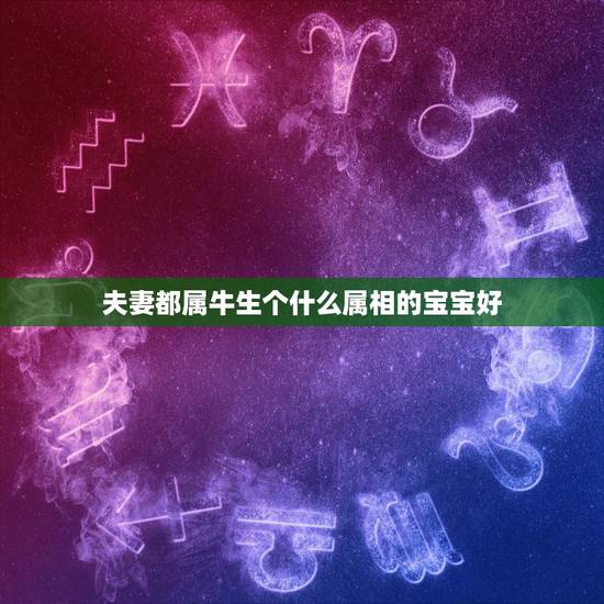 夫妻都属牛生个什么属相的宝宝好，从属相方面来说，夫妻都属牛，我们生什么