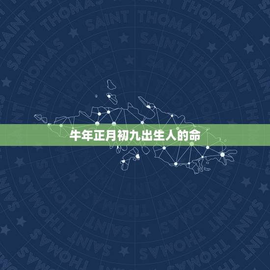 牛年正月初九出生人的命，1985年正月初九是什么命