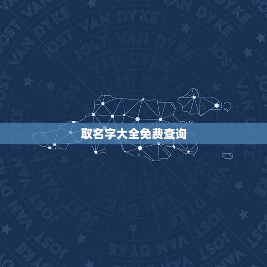 取名字大全免费查询，取名字大全