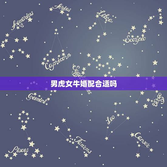 男虎女牛婚配合适吗，男属虎女属牛婚姻状况