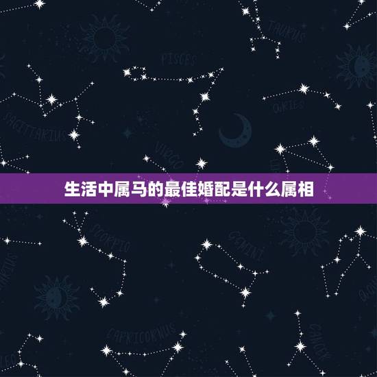 生活中属马的最佳婚配是什么属相，1990年属马的和什么属相相配好