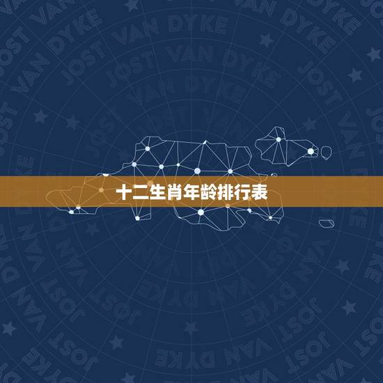 十二生肖年龄排行表,年龄十二生肖配对表查询 十二生肖年龄排行表,年龄十二生肖配对表查询