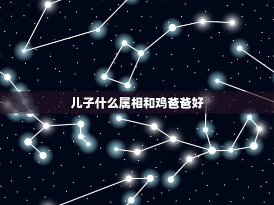 儿子什么属相和鸡爸爸好，父亲属鸡孩子属什么好