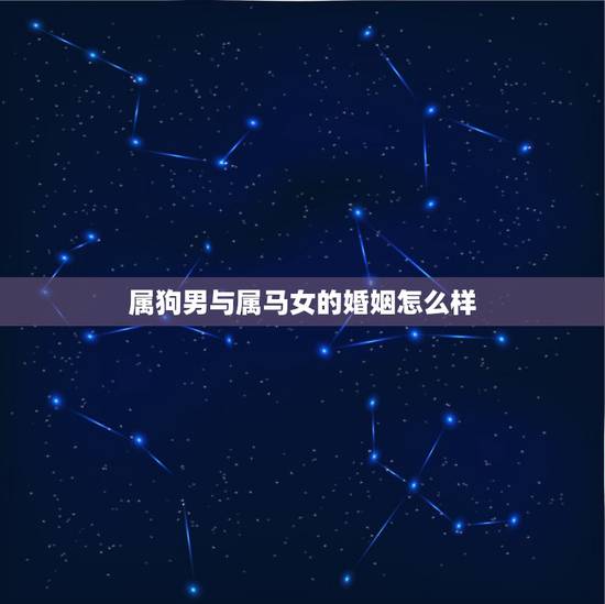属狗男与属马女的婚姻怎么样,男狗女马的婚姻与财运 属狗男与属马女的婚姻怎么样,男狗女马的婚姻与财运