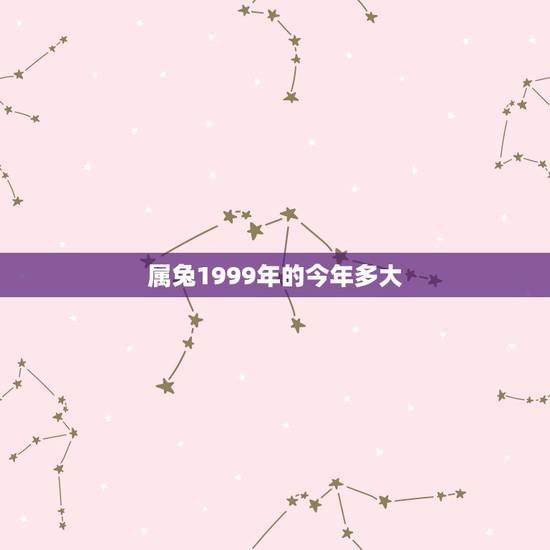 属兔1999年的今年多大,99年12月04属兔的今年多大了 属兔1999年的今年多大,99年12月04属兔的今年多大了