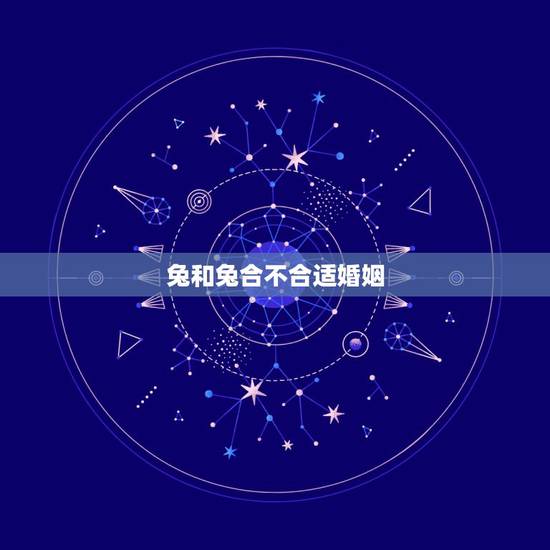 兔和兔合不合适婚姻，兔子和马合婚不