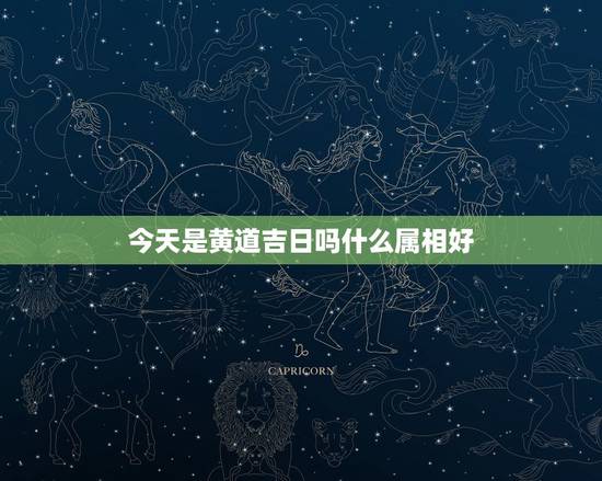 今天是黄道吉日吗什么属相好，那个黄道吉日说的冲什么属相的，那是代表什么