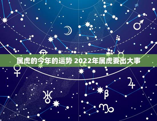 属虎的今年的运势 2022年属虎要出大事