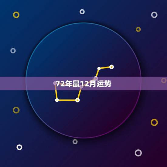 72年鼠12月运势，72年属鼠人今年运程