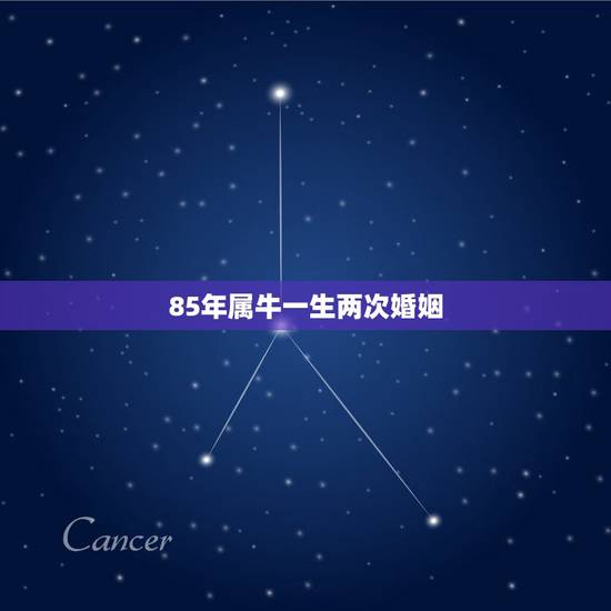 85年属牛一生两次婚姻 85年属牛人的婚姻 85年属牛一生两次婚姻 85年属牛人的婚姻