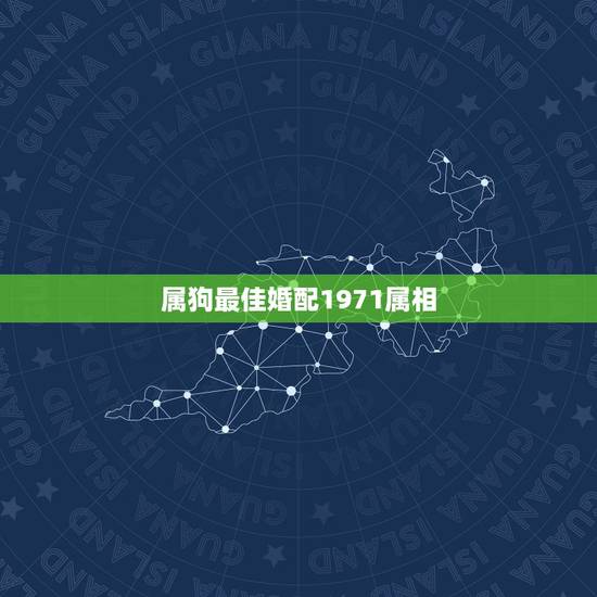 属狗最佳婚配1971属相，1971年属猪男和属狗女的婚配