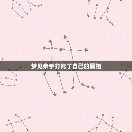 梦见亲手打死了自己的属相，母亲梦见把自己儿子的属相打死