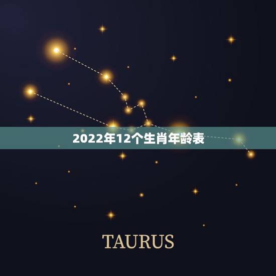 2022年12个生肖年龄表,2022 年12生肖年龄 2022年12个生肖年龄表,2022 年12生肖年龄