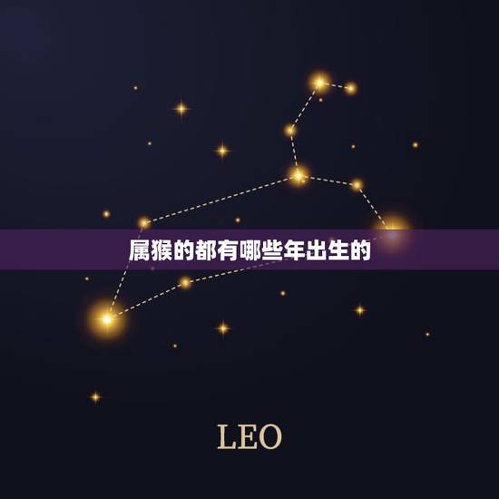 属猴的都有哪些年出生的，41岁属猴男2022 年的运气