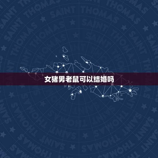 女猪男老鼠可以结婚吗，1995属猪女与96属鼠男